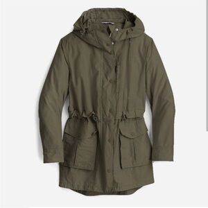 Women's Olive Hooded light Jacket